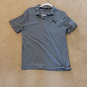 Puma Men's Gray Polo Shirt